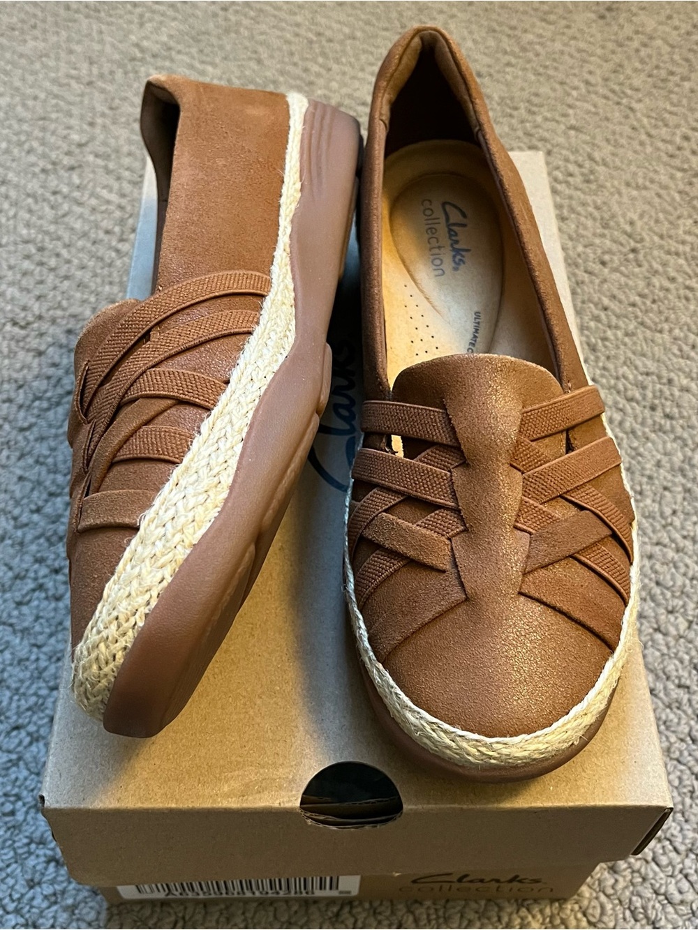 Clarks Collection Espadrille Slip-On Elaina Tan